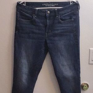Dark blue jeans